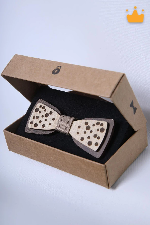 Babyhola 1-16 Yaş Ahşap Erkek Çocuk Papyon Doğum Günü Kutulu Ahşap Erkek Bebek Hediyelik Okuma Bayramı 23 Nisan Papyonu - 2