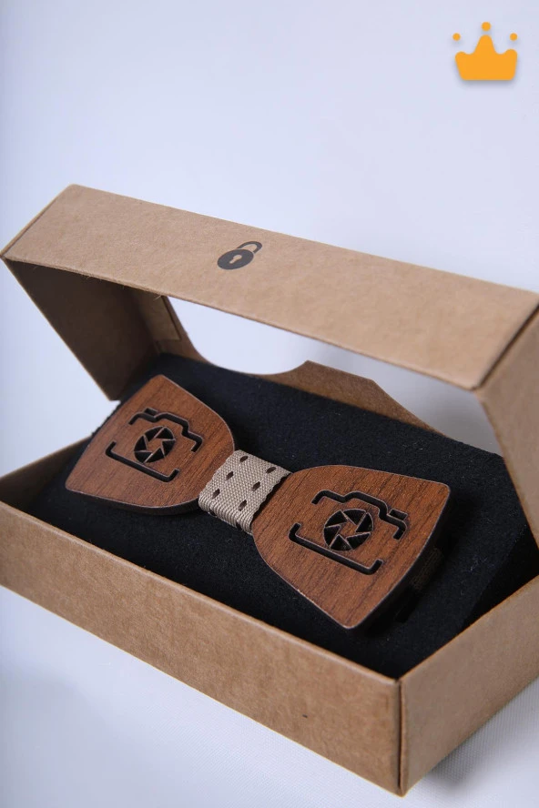 Babyhola 1-16 Yaş Ahşap Erkek Çocuk Papyon Doğum Günü Kutulu Ahşap Erkek Bebek Hediyelik Okuma Bayramı 23 Nisan Papyonu - 2