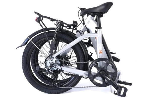 Alba Fold X Premium E-Bike 36V 12.8Ah Batarya, H.Disk Fren 1x8 Vites 20 Jant Renk:Gümüş - 2