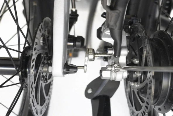 Alba Fold X Premium E-Bike 36V 12.8Ah Batarya, H.Disk Fren 1x8 Vites 20 Jant Renk:Antrasit-gri - 5