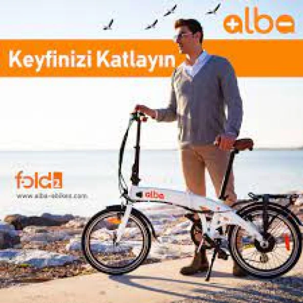 Alba Fold 2  E-Bıke 36V 9.6 A.h 20 jant 7 vites V.Fren Renk:Beyaz - 9