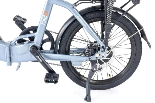 Alba Fold X Premium E-Bike 36V 12.8Ah Batarya, H.Disk Fren 1x8 Vites 20 Jant Renk:Antrasit-gri - 9