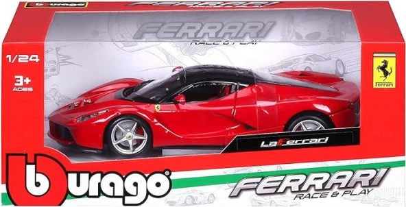 Bburago Ferrari Race Play 1/24 Model Araba - Resim 4