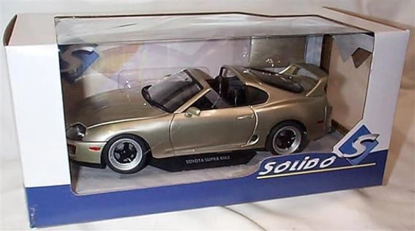 Solido Toyota Supra MK4 Targa Roof QuickSilver  1/18 Model Araba