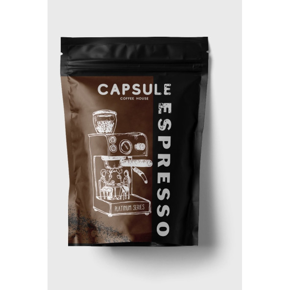 Capsule Coffee Espresso  Çekirdek (Isteğe Bağlı Öğütülmüş) Kahve 250 gr