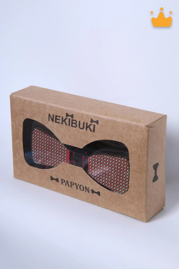 Babyhola 1-16 Yaş Ahşap Erkek Çocuk Papyon Nostaljik Doğum Günü Kutulu Bayramlık Takım Elbise Papyonu - 2