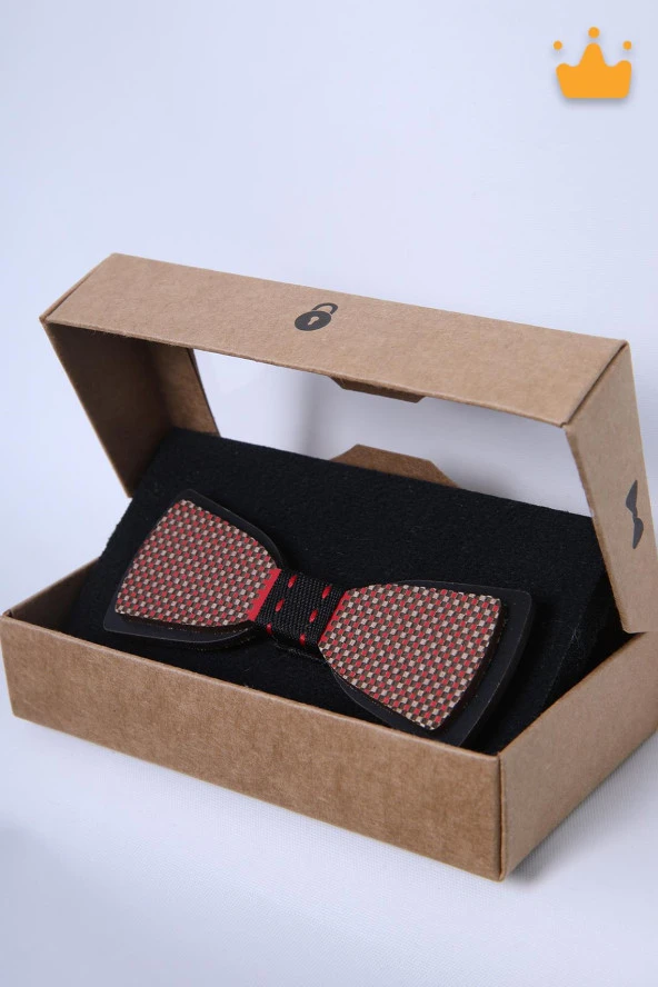 Babyhola 1-16 Yaş Ahşap Erkek Çocuk Papyon Nostaljik Doğum Günü Kutulu Bayramlık Takım Elbise Papyonu - 3