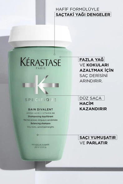 Kerastase Specifique Bain Divalent Yağlanma Karşıtı Şampuan 250 ml - Resim 4