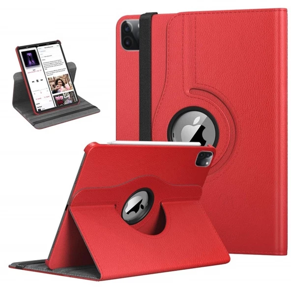 Apple iPad Pro 12.9 3. Nesil 2018 Kılıf 360 Dönebilen Standlı Case A1876 A2014 A1895 A1983 - 5