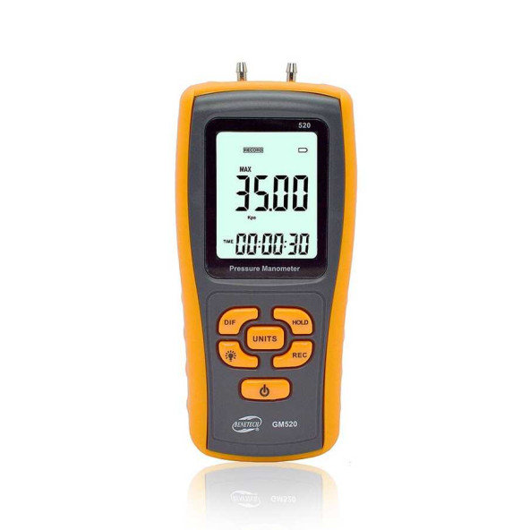 BENETECH GM520 Manometre Fark Basınç Ölçer - 8