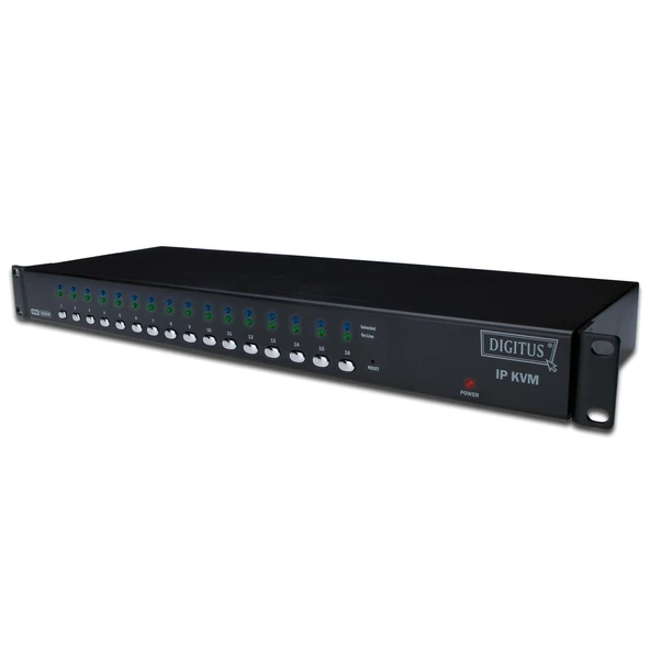 Digitus 16 Port PS/2 - USB KVM on the NET™, 1 Lokal 1 Uzak Kullanıcı Erişimi