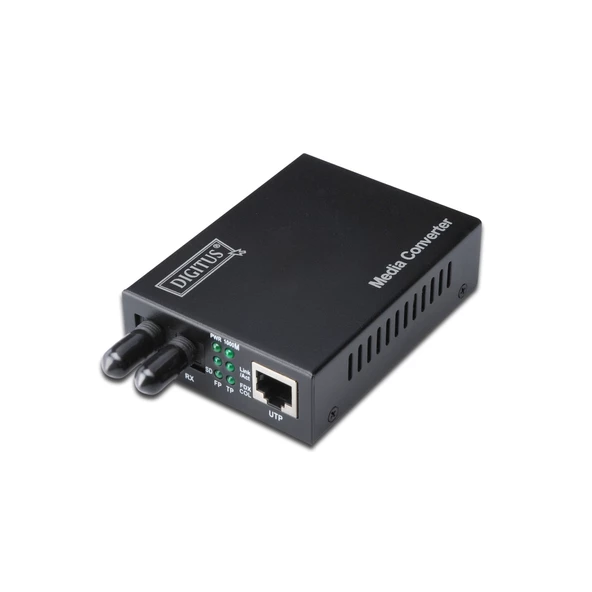 Digitus Media/Rate Converter, 10/100TX - 100FX (Multimode 2 km, ST)