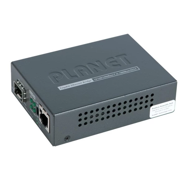 Media Converter<br>10/100/1000Base-T to 1000Base-SX/LX (mini-GBIC, SFP)<br>Mesafe kullanılacak SFP modeline bağlı olarak değişir