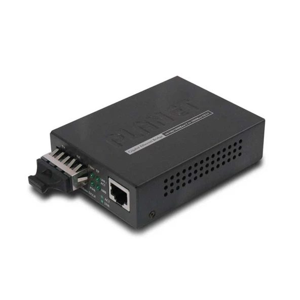 Planet 10/100/1000Base-T - 1000Base-LX (SC, SM) Media Converter -10km