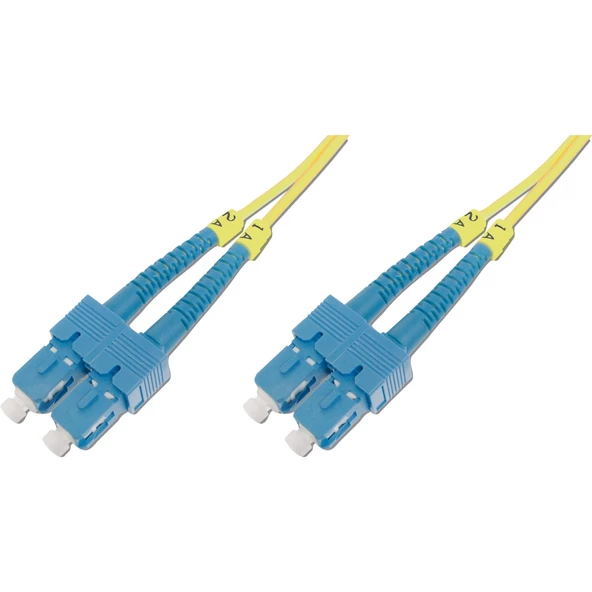 Beek SC-SC Fiber Optik Patch Kablo, 9/125 µ, Singlemode, 3.0mm, Duplex, OS2, LSZH, 3 metre