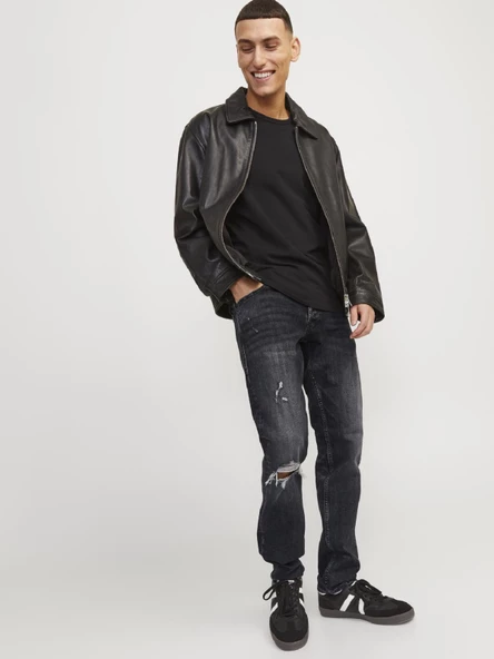 JACK JONES Glenn Model Dar Kesim Erkek Kot Pantolon 12253695 - Resim 8