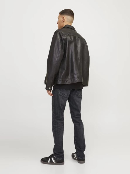 JACK JONES Glenn Model Dar Kesim Erkek Kot Pantolon 12253695 - Resim 6