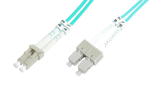 Beek LC-SC Fiber Optik Patch Kablo, Multimode OM 3 50/125 Duplex, 3.0mm, LSZH, 10 metre