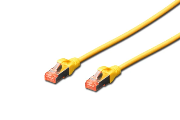 Digitus Cat.6 Patch Kablo, S-FTP, Halogenfree, AWG 27/7, 0.5 metre, Sarı Renk