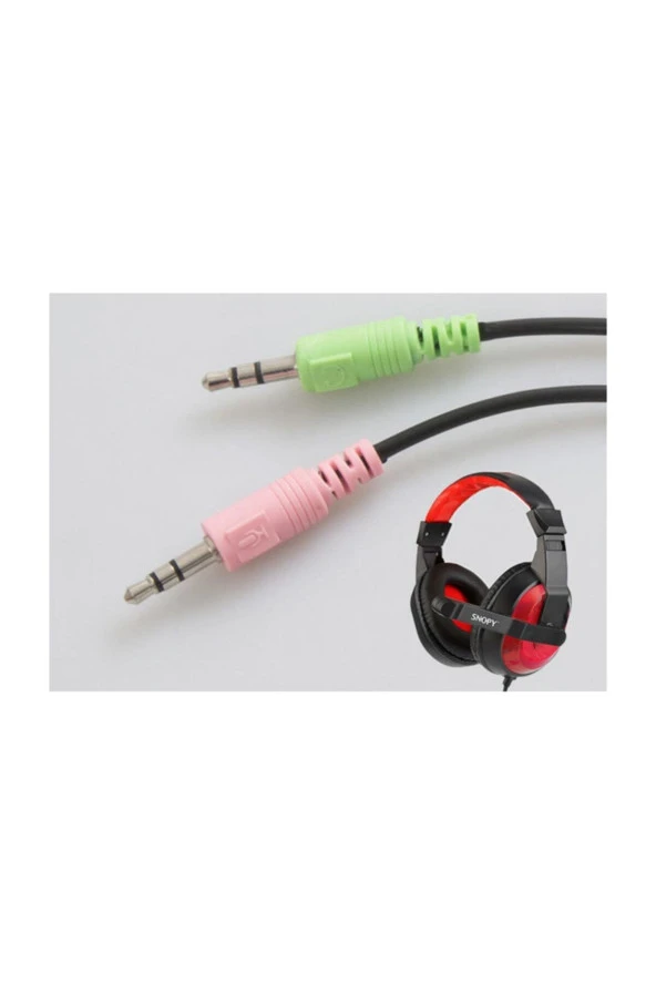 Sn-633 Siyah/Kırmızı Kulak Üstü Gaming Oyuncu Mikrofonlu Kulaklık - 3