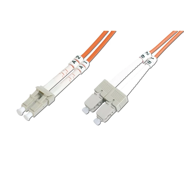 Beek LC-SC Fiber Optik Patch Kablo, Multimode OM 2 50/125 Duplex, 3.0mm, LSZH, 30 metre