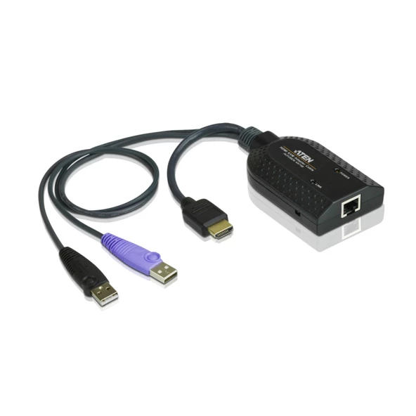 HDMI USB Sanal Medya KVM Adaptörü, Akıllı Kart Okuyucusu ile birlikte<br>HDMI USB Virtual Media KVM Adapter Cable with Smart Card Reader