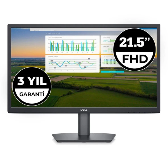 Dell E2222H 21.5'' 60Hz 5Ms VGA+DP FullHD VA Vesa Monitör