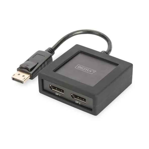 Digitus 2 Port 4K DisplayPort (DP) Çoklayıcı, UltraHD/4K2K/60Hz, 4096 x 2160p<br>Digitus 4K  DisplayPort Splitter, 1 x 2