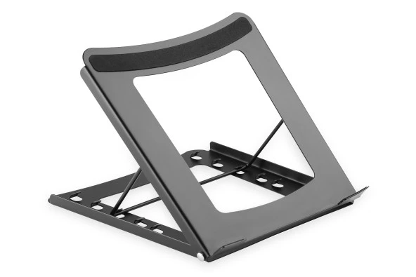 Katlanabilir Çelik Dizüstü Bilgisayar/Tablet Standı<br>Foldable Steel Laptop/Tablet Stand with 5 Adjustment Positions