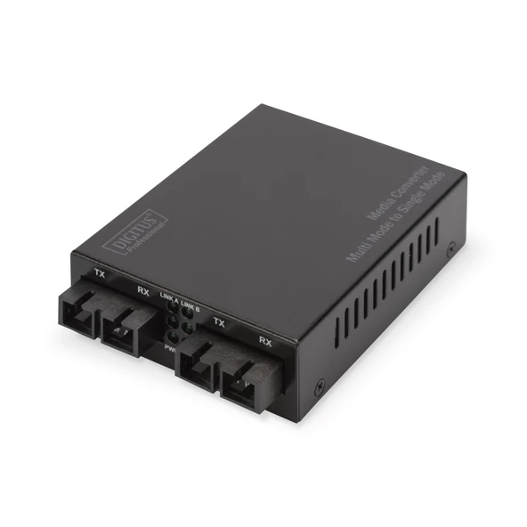 Digitus Gigabit Multimode/Singlemode Media Converter SC/SC, Dalgaboyu 850nm, 1310nm, maksimum mesafe 20km