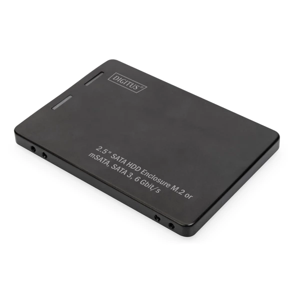 Digitus 2,5" SATA HDD Kutusu M.2 ya da mSATA<br>Digitus 2,5" SATA HDD Enclosure M.2 or mSATA