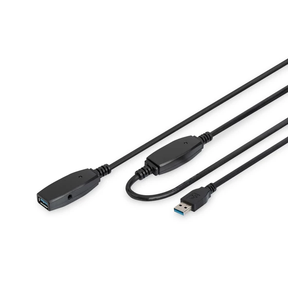 Digitus USB 3.0 USB Repeater / Uzatma Kablosu, 15 metre<br>Digitus Active USB 3.0 extension cable, 15 m