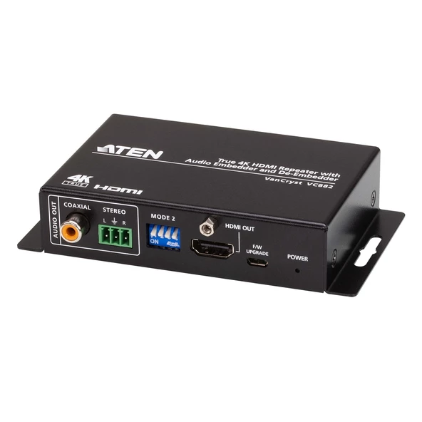 True 4K HDMI Repeater with Audio Embedder and De-Embedder