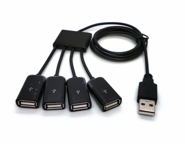 Beek USB 2.0 4 Port Kablolu Hub, 4 x USB A Dişi, 1 x USB A Erkek<br>Beek USB 2.0 Cable Hub, 4-Port 4 x USB A/F,  1 x USB A/M