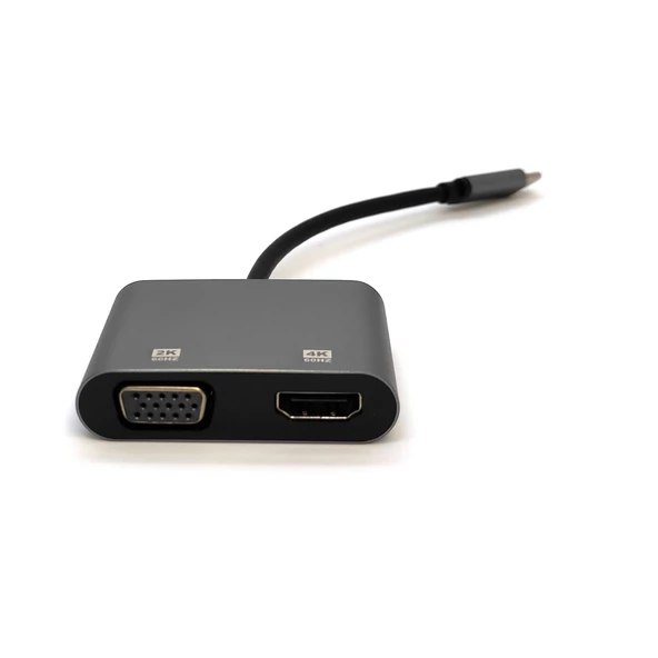 Beek USB Tip C (3.1 Gen) <-> HDMI +  VGA Grafik Adaptörü