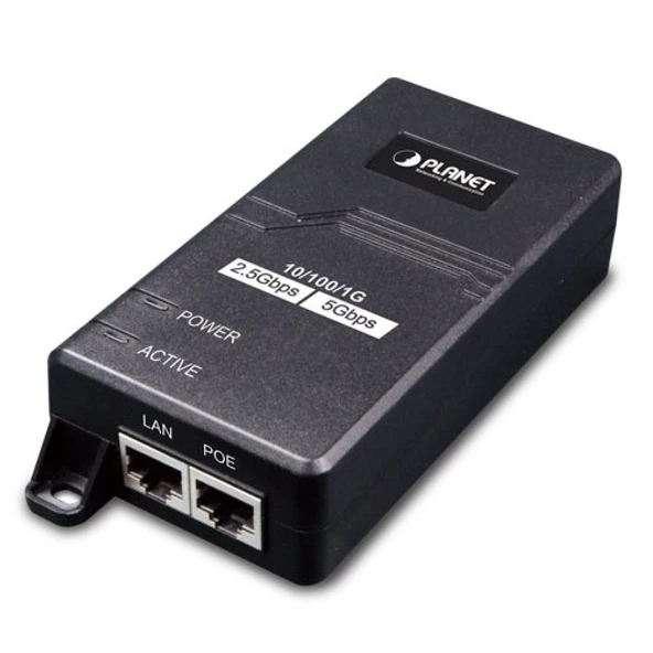 Tek Port Çoklu Gigabit 802.3at PoE+ Injector (30 Watt)<br>Single-port Multigigabit 802.3at PoE+ Injector (30 Watts)