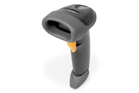 Digitus 2D Bluetooth® Barkod Tarayıcı, 200 tarama/saniye, ergonomik tasarım, Bluetooth® teknolojisi ile uyumlu, QR kod okuma kabiliyeti<br>Digitus 2D Bluetooth® Barcode Scanner, 200 scan/sec, with holder High-resolution hand scanner for reliable use