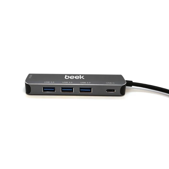 Beek 4 Port USB Tip C Hub + PD<br>4 x USB 3.0<br>1 x PD 3.0 port, PD şarj özelliği