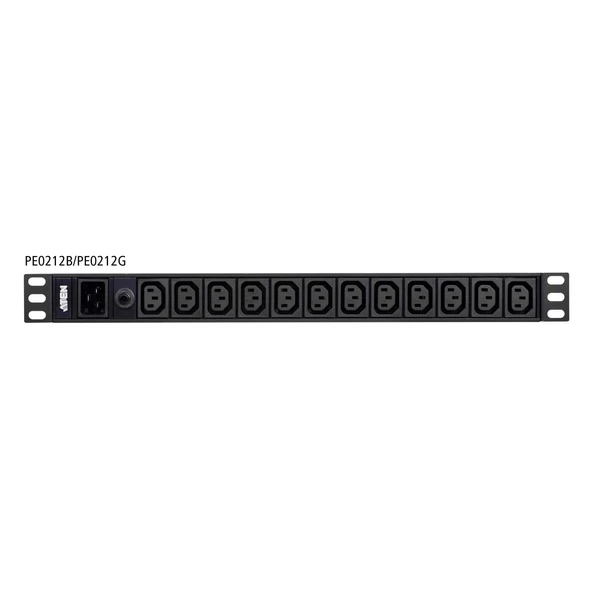 Basic PDU, 1U, 12AC prizler<br>Basic PDU, 1U, 12AC outlets