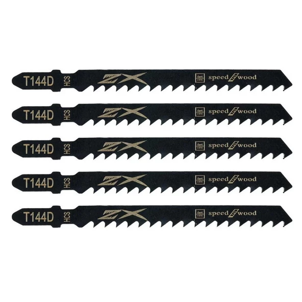 Hızlı Kesim Serisi Ahşap İçin Cnbos T144D Dekupaj Testeresi Bıçağı 5'li Paket Dekupaj Testere Uçları - 5