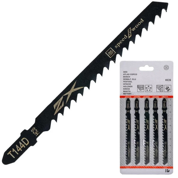 Hızlı Kesim Serisi Ahşap İçin Cnbos T144D Dekupaj Testeresi Bıçağı 5'li Paket Dekupaj Testere Uçları - 6