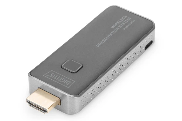 Digitus Kablosuz HDMI Sunum Sistemi, 50 metre, Verici (Transmitter) Ünite (DS-55319 ile birlikte kullanılır)<br>Digitus Additional Wireless HDMI Transmitter Unit for Wireless Presentation System (DS-55319)