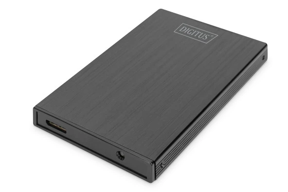 Digitus 2,5 Inch SATA I-II-III SSD/HDD için (9,5 mm veya 7,0 mm yükseklik) 2,5 Inch Harici Kutu, Alüminyum, Bağlantı arayüzü USB 3.0, Elektrik beslemesi USB<br>Digitus USB 3.0 2.5" SSD/HDD, SATA I-II-III, USB 3.0 Enclosure with aluminium housin