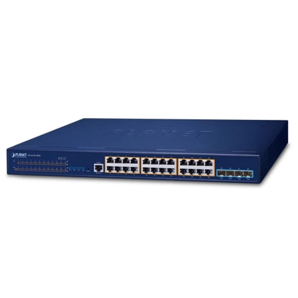 L3 Stack Edilebilir Yönetilebilir Switch (L3 Stackable Managed Switch)<br>24-Port 10/100/1000T 802.3at PoE +<br>4-Port 10G SFP+