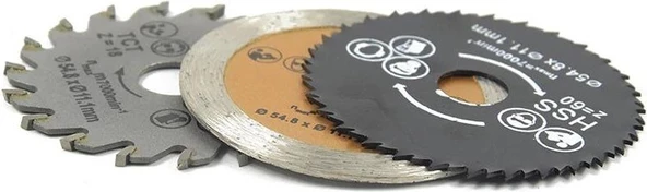 Dremel Testere Hss Dairesel Testere 3 Lü Set Metal Ahşap Seramik Kesici 5.8mm - 6