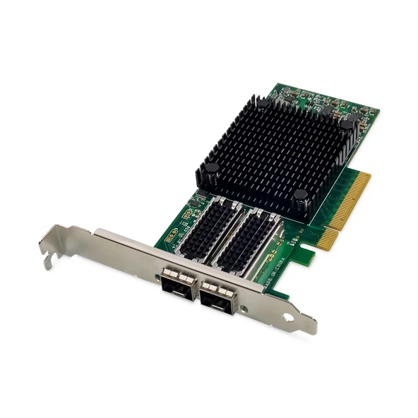 Digitus 2 port 25G SFP28 PCI Express Ethernet Kartı, Mellanox çip takımı<br>Digitus Dual-Port 25 Gigabit Ethernet Network Card, SFP28, PCI Express, Mellanox chipset