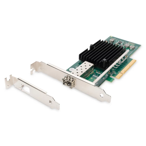 Digitus 1 Port 10G SFP PCI Express Kartı, Low profile bracket, Intel JL82599EN çip takımlı<br>Digitus Single Port 10G SFP PCI Express Kartı, Low profile bracket, Intel JL82599EN chipset