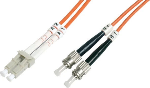 Beek LC-ST Fiber Optik Patch Kablo, Multimode OM 2 50/125 Duplex, 3.0mm, LSZH, 5 metre