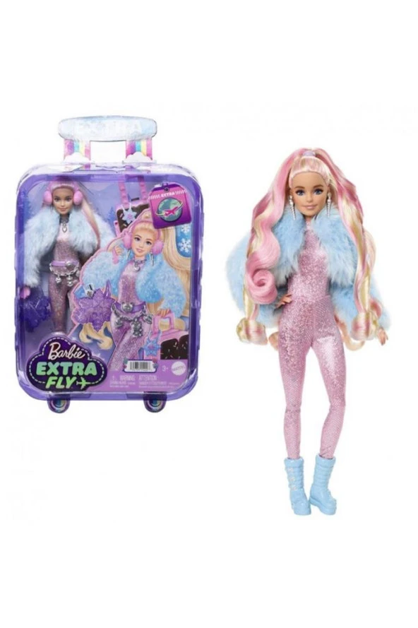 HPB16 Barbie Extra Seyehat Bebekleri Kar Temalı