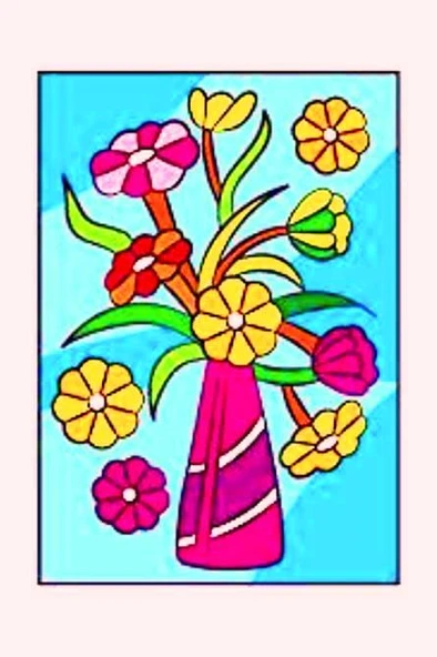 Hayal Sepeti Cam Vitray Boyama Sanatı, Glass Painting - 5